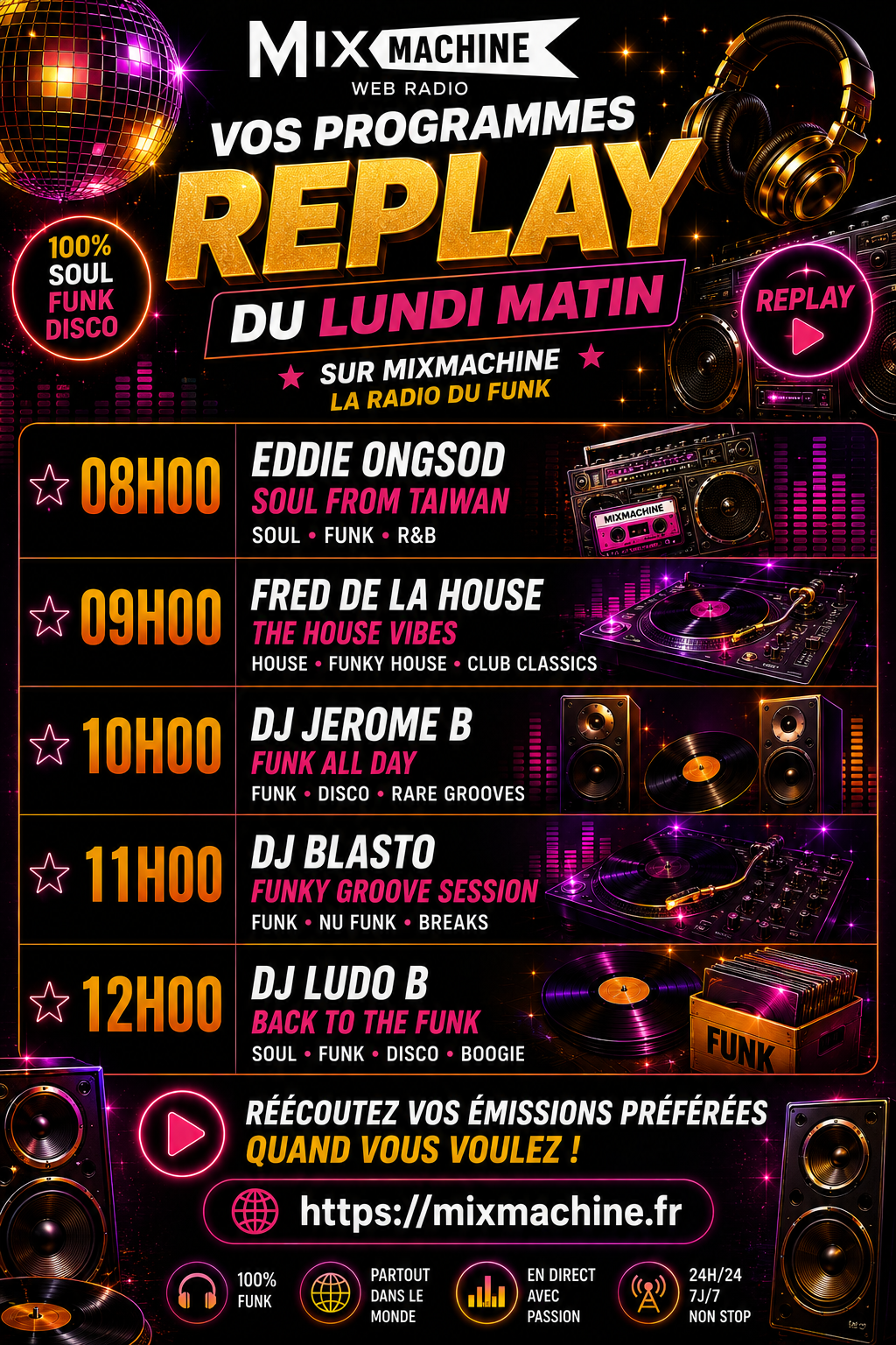 replay du lundi